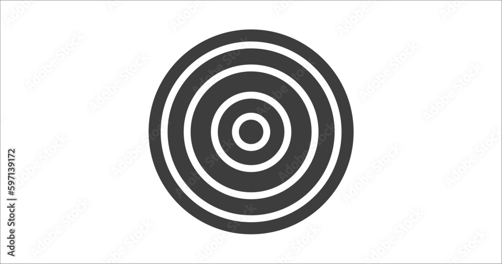 target circles icon. Filled target circles icon from tools and utensils collection. Glyph vector. Editable target circles symbol can be used web and mobile target circles icon. Filled target circles icon from tools and utensils collection. Glyph vector. Editable target circles symbol can be used web and mobile