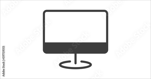 display icon. Filled display icon from user interface collection. Glyph vector. Editable display symbol can be used web and mobile