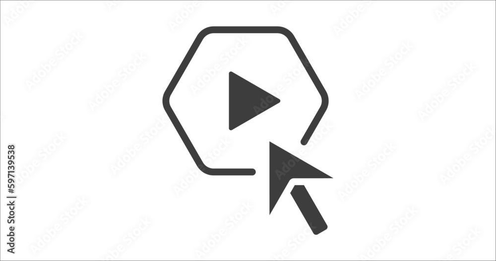 press play button icon. Filled press play button icon from user interface collection. Glyph vector. Editable press play button symbol can be used web and mobile press play button icon. Filled press play button icon from user interface collection. Glyph vector. Editable press play button symbol can be used web and mobile