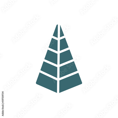 stats pyramid icon. Filled stats pyramid icon from business and finance collection. Glyph vector isolated on white background. Editable stats pyramid symbol can be used web and mobile