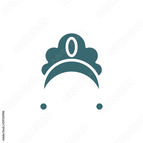 kokoshnik icon. Filled kokoshnik icon from culture and civilization collection. Glyph vector isolated on white background. Editable kokoshnik symbol can be used web and mobile