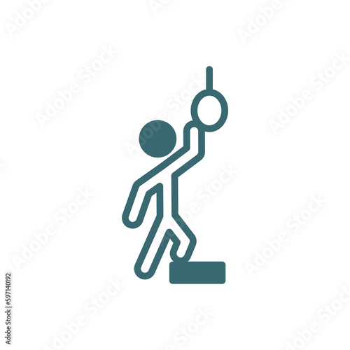 hopeless human icon. Filled hopeless human icon from feeling and reaction collection. Glyph vector isolated on white background. Editable hopeless human symbol can be used web and mobile