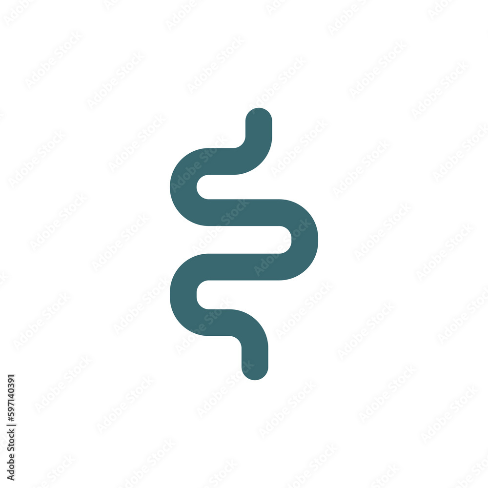 intestine icon. Filled intestine icon from medical collection. Glyph vector isolated on white background. Editable intestine symbol can be used web and mobile intestine icon. Filled intestine icon from medical collection. Glyph vector isolated on white background. Editable intestine symbol can be used web and mobile