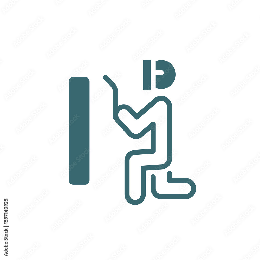 man welding icon. Filled man welding icon from behavior and action collection. Glyph vector isolated on white background. Editable man welding symbol can be used web and mobile man welding icon. Filled man welding icon from behavior and action collection. Glyph vector isolated on white background. Editable man welding symbol can be used web and mobile