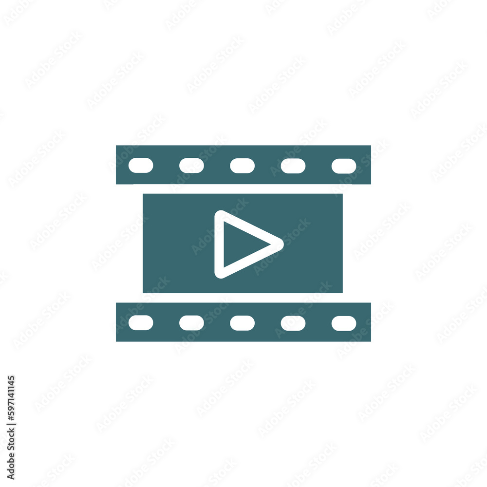 film reel playing icon. Filled film reel playing icon from cinema and theater collection. Glyph vector isolated on white background. Editable film reel playing symbol can be used web and mobile film reel playing icon. Filled film reel playing icon from cinema and theater collection. Glyph vector isolated on white background. Editable film reel playing symbol can be used web and mobile
