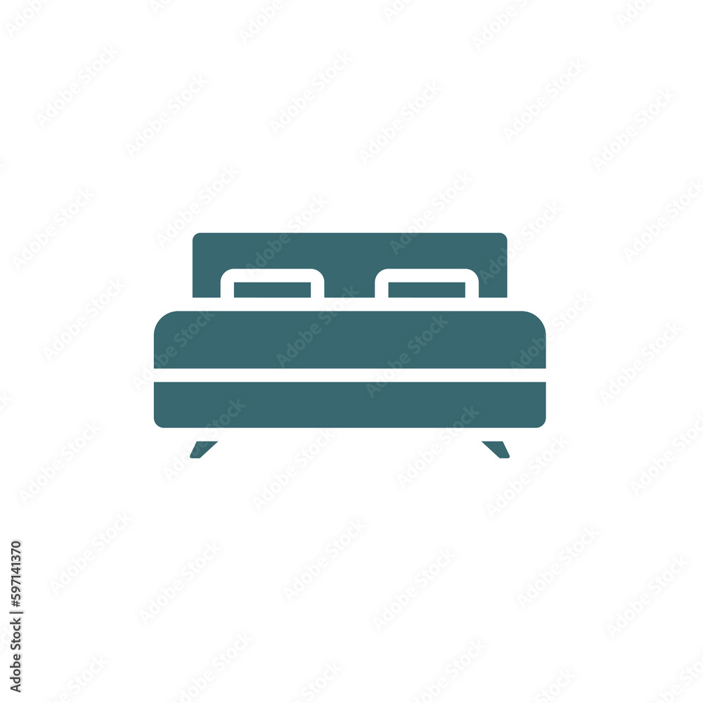 beds icon. Filled beds icon from hotel and restaurant collection. Glyph vector isolated on white background. Editable beds symbol can be used web and mobile beds icon. Filled beds icon from hotel and restaurant collection. Glyph vector isolated on white background. Editable beds symbol can be used web and mobile