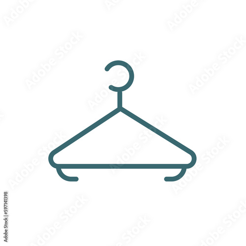 hanger icon. Filled hanger icon from hotel and restaurant collection. Glyph vector isolated on white background. Editable hanger symbol can be used web and mobile