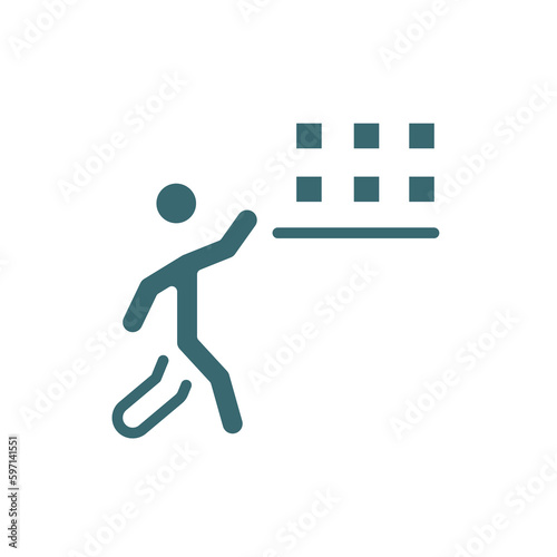 storekeeper icon. Filled storekeeper icon from humans and behavior collection. Glyph vector isolated on white background. Editable storekeeper symbol can be used web and mobile