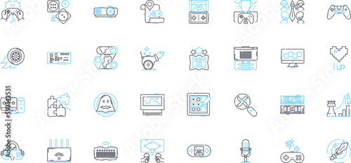 Ice cream flavors linear icons set. Vanilla, Chocolate, Strawberry, Mint, Rocky Road, Neapolitan, Coffee line vector and concept signs. Butter Pecan,Cookies and Cream,Pistachio outline illustrations