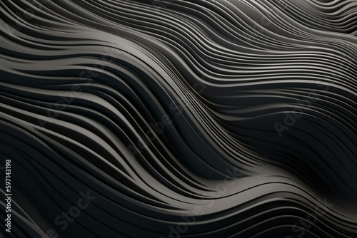 A gray background with abstract design. Generative AI