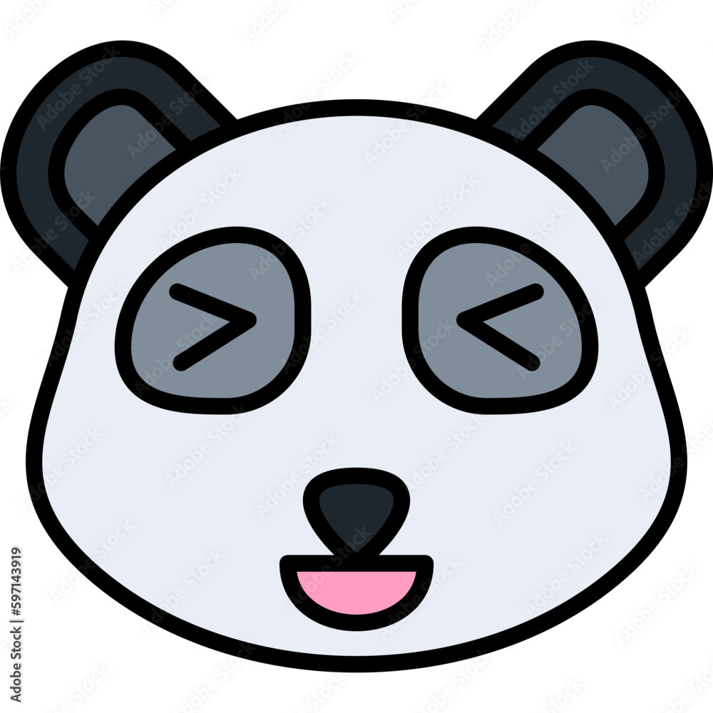 Panda Emoji Icon Panda Emoji Icon