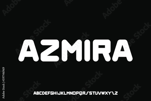 Rounded sans serif vector font design, suitable for headline, poster, title and many more