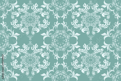 Seamless ornament on background