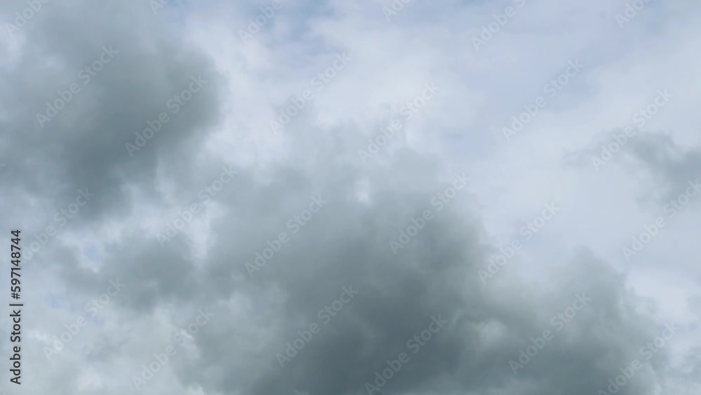 Rainy Smoky Sky with White Gray Puffy Fluffy Clouds. Clouds Time Lapse. Atmosphere after Rain, Weather, Climate, Airspace, Sky Background, Overcast, Aerial, Storm Sky. Rainy Smoky Sky with White Gray Puffy Fluffy Clouds. Clouds Time Lapse. Atmosphere after Rain, Weather, Climate, Airspace, Sky Background, Overcast, Aerial, Storm Sky.