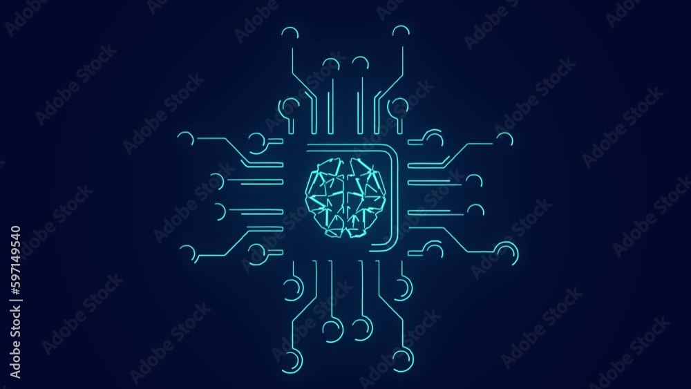 Smart Cpu Microprocessor cpu smart ai in mother board chipset artificial ...