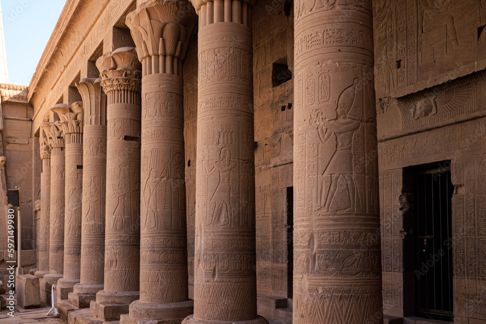 Temple of Isis aka temple of Philae in Aswan - Egypt Temple of Isis aka temple of Philae in Aswan - Egypt