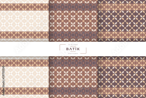 traditional batik pattern design collection