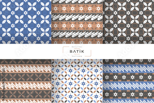 traditional batik pattern design collection