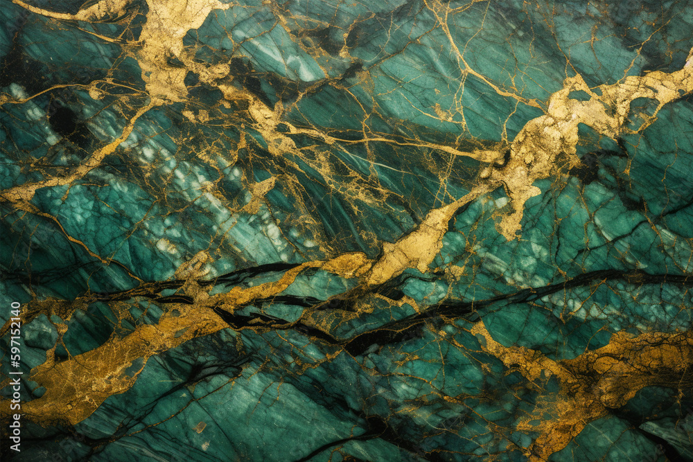 Golden and green color luxury marble texture Golden and green color luxury marble texture