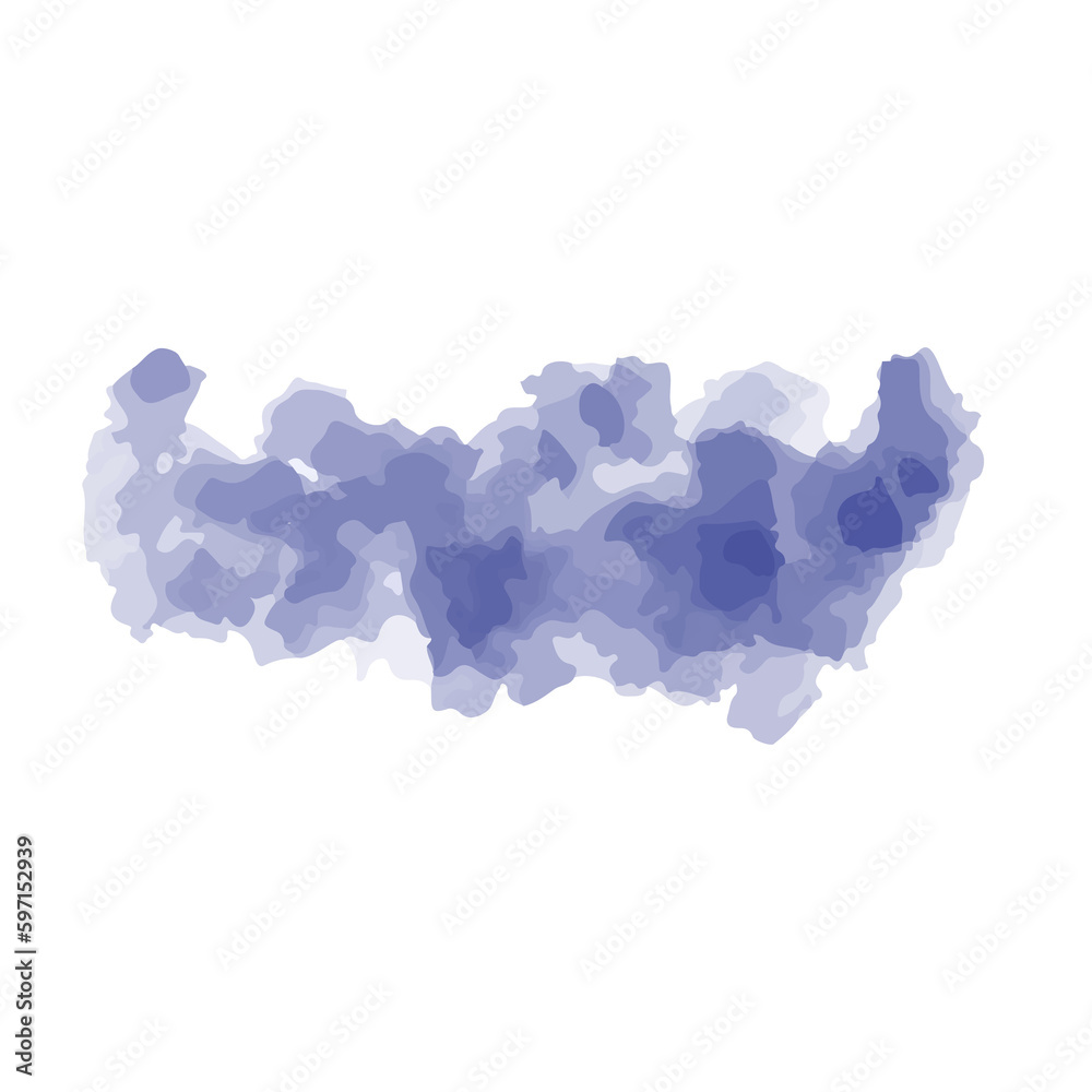 Obraz premium Set of blue watercolor backgrounds for poster, brochure or flyer, Bundle of watercolor posters, flyers or cards. Banner template.