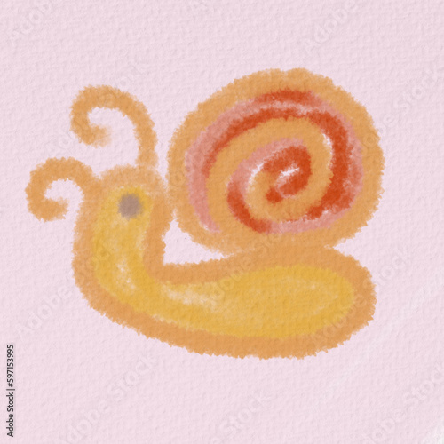 The snails are painted with beautiful colors.