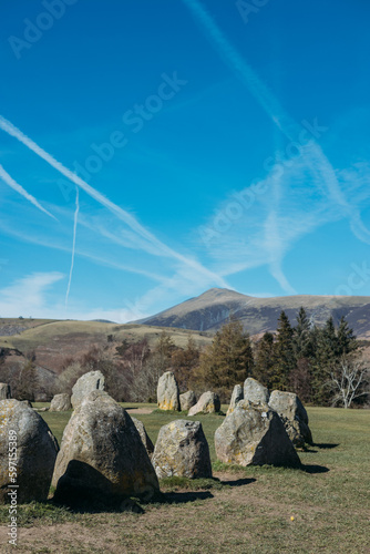Castlerigg stone circle at spring day