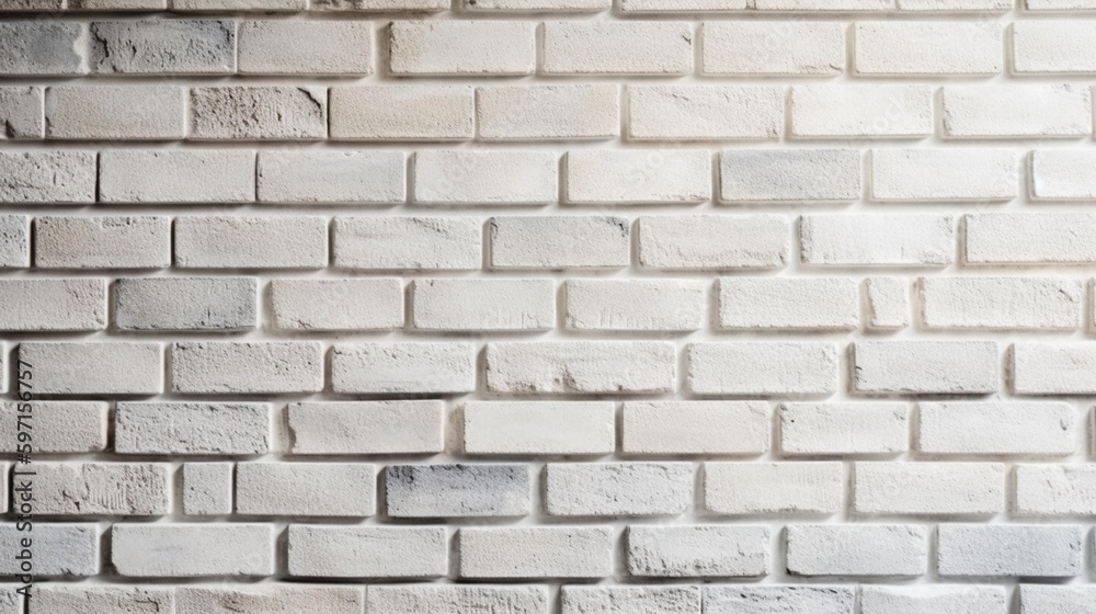 White brick wall, old texture of red stone blocks. Generative Ai White brick wall, old texture of red stone blocks. Generative Ai