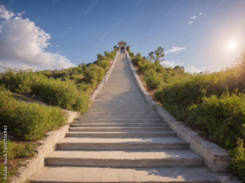 The endless staircase created with generativ