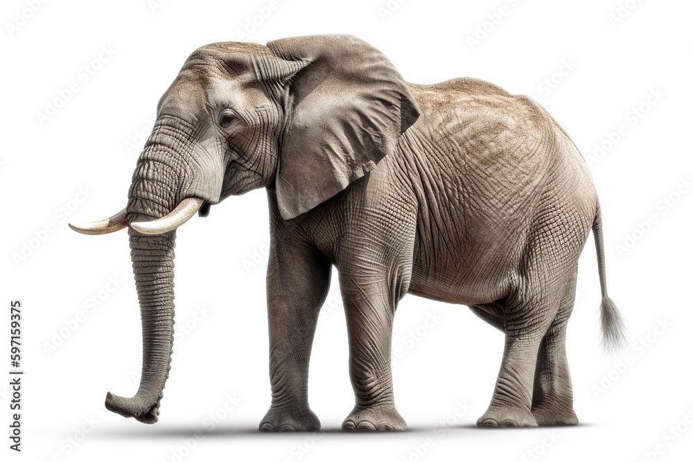 Obraz premium elephant isolated on white