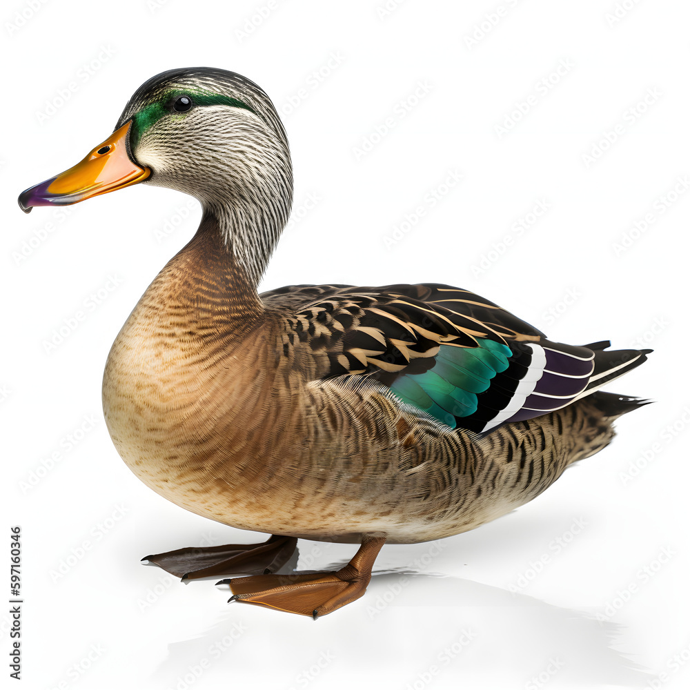 Duck isolated on white background. Duck isolated on white background.