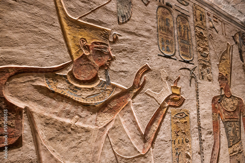 Details of valley of Kings in Luxor - Egypt