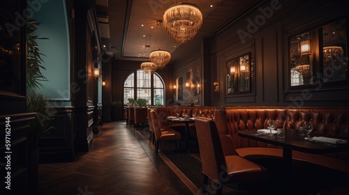 Fancy luxury restaurant