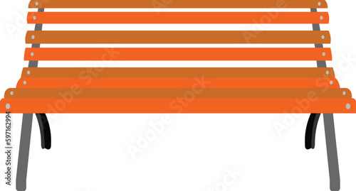 red bench vector image or clipart