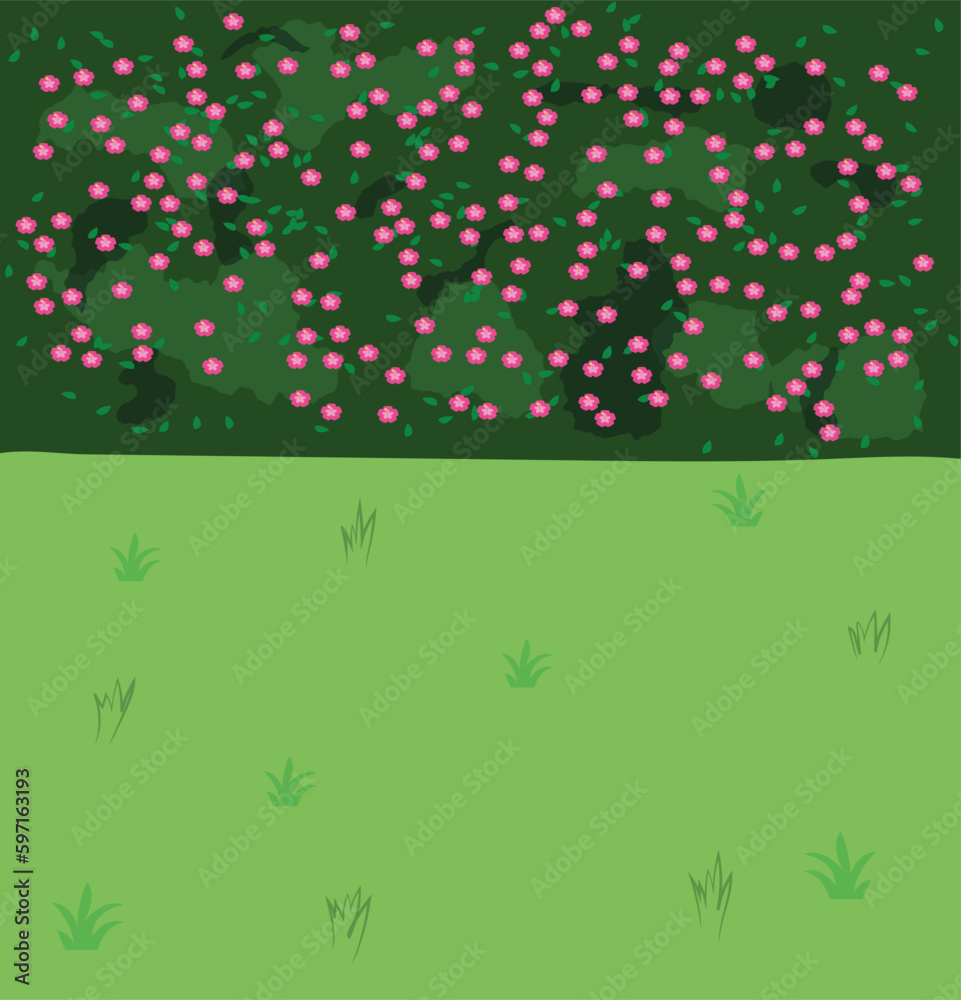 background with flowers vector