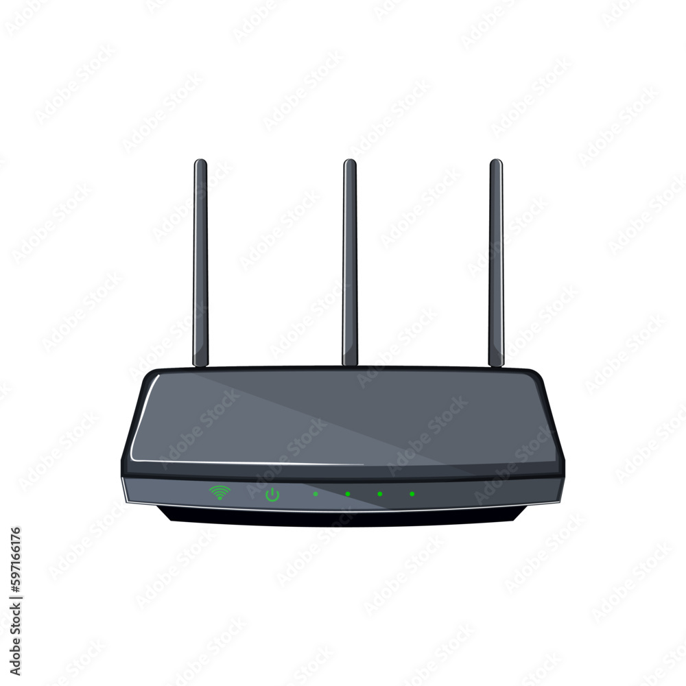 network dsl modem cartoon vector illustration network dsl modem cartoon vector illustration