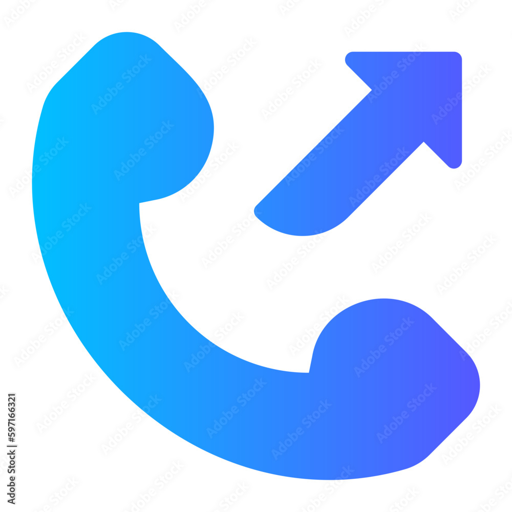 outcoming call gradient icon outcoming call gradient icon