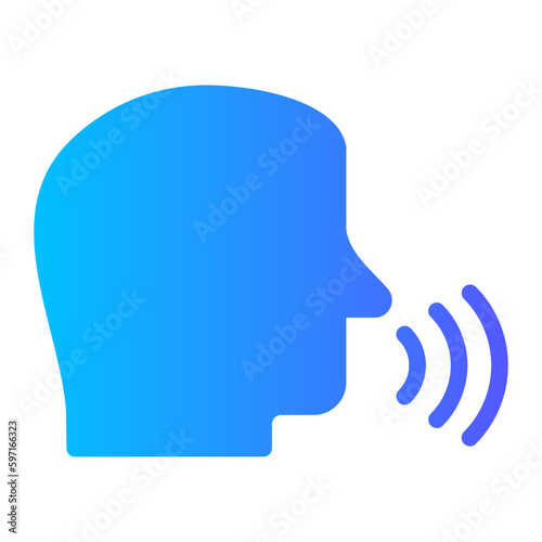 voice command gradient icon