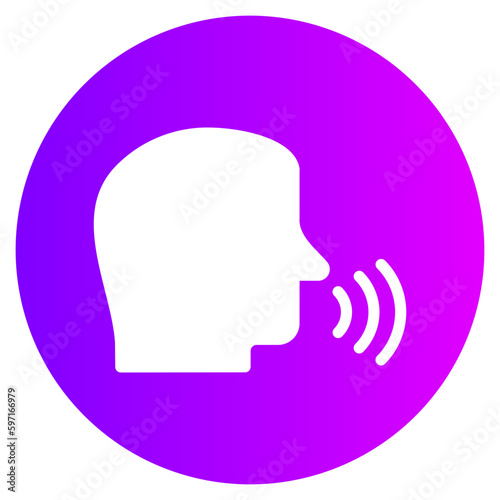 voice command gradient icon