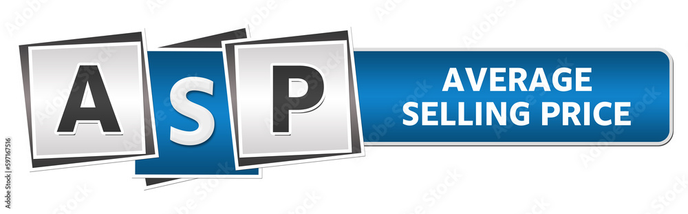 ASP - Average Selling Price Blue Grey Squares Bar ASP - Average Selling Price Blue Grey Squares Bar