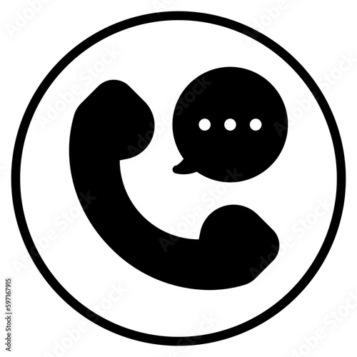 phone call glyph icon