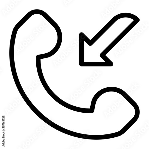 incoming call line icon