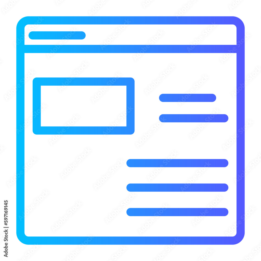 webpage gradient icon webpage gradient icon