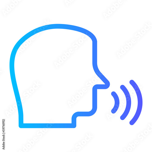 voice command gradient icon