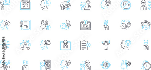 Time efficiency linear icons set. Streamlined, Productive, Expedient, Punctual, Swiftness, Agile, Efficiency line vector and concept signs. Instantaneous,Organized,Expedite outline illustrations