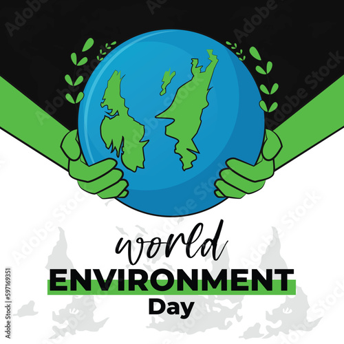 Save the planet and environment hand drawn design concept template