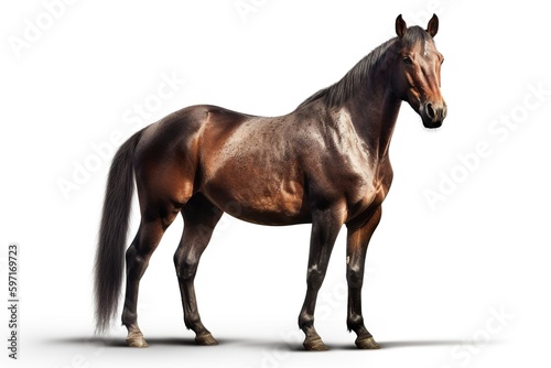 horse isolated on white © Sirinporn