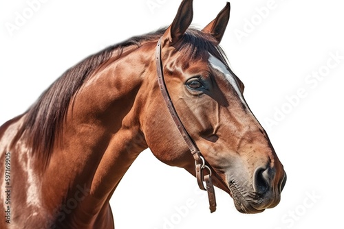 horse isolated on white © Sirinporn