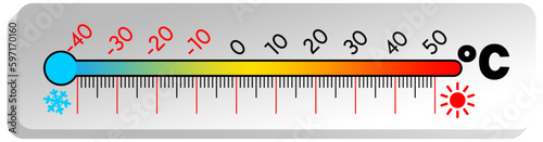 Thermometer with celsius scale temperature control thermostat device. Editable vector with transparent background thermometers measuring temperature icon. Meteorology equipment showing 