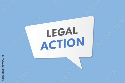 Legal Action text Button. Legal Action Sign Icon Label Sticker Web Buttons