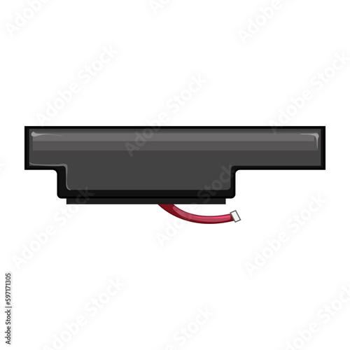 ppc laptop battery cartoon vector illustration